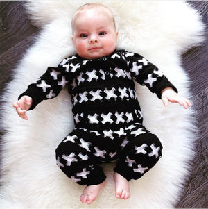 2020 Autumn Infant clothing baby rompers cotton long-sleeved fashion XX Jumpsuit newborn toddler baby boy girl clothes