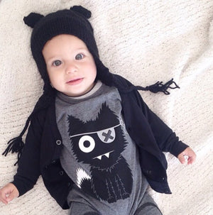 2020 New Newborn Clothes Little Monsters Baby Boy Girl Romper Long Sleeve One Piece Suit Baby Clothing Jumpsuit Infant Outfits