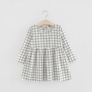 Cotton Girl Dress Long Sleeve Children Dress Polka Dot Kids Dresses for Girls Fashion Girls Clothing