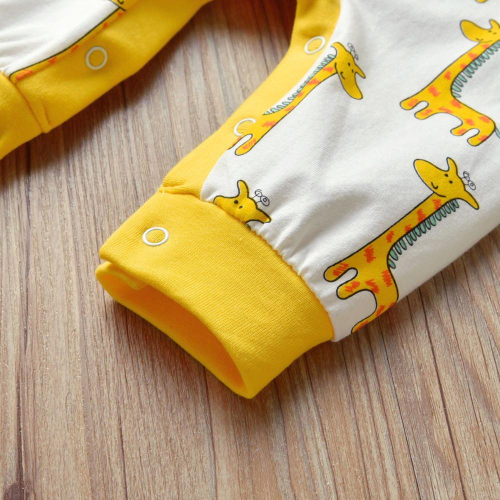 Newborn Clothes Infant Cotton Baby Boys Girls Romper Cute Fawn Print Long Sleeve jumpsuit Toddler Baby Clothing Outfits