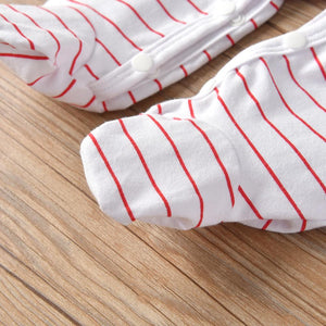 Newborn Infant Baby Boys Girls Romper Pajama Cotton Cute Letter I Love Daddy and Mummy Long Sleeve Jumpsuit Toddler Clothes